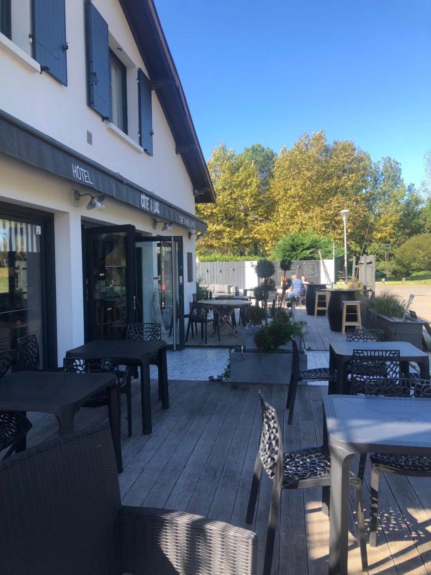 Hotel Cote Et Lac Biscarrosse Exterior foto